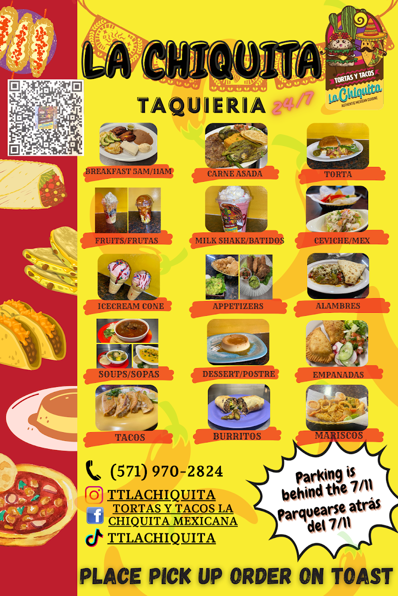 Tortas Y Tacos La Chiquita Menu - Image 1